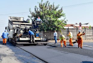 Prefeitura faz recapeamento nas avenidas 8 e 26 do Jardim São Paulo
