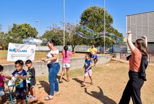 Crianças participam do Agita Escola sábado no Cervezão