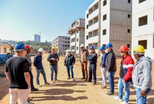 Secretarias municipais fazem vistoria técnica em obras habitacionais em Rio Claro